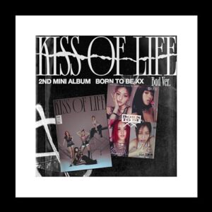 KISS of Life Born to be XX 2nd Mini Album Bad Version CD+150p Magazine+1ea Sticker+2p PhotoCard+Tracking Sealed KOL (CDs)