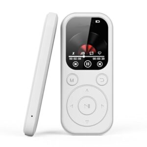 Ejoyous Leitor de MP3 Com Bluetooth 5.4, Leitor de Música Portátil Com Som HiFi Integrado Com Alto-falante HD Gravador de Voz Rádio FM para Corrida, Corrida, Viagens, (Com cartão de memória 32G) (Equipamentos)