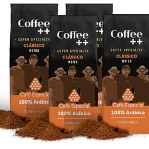 Coffee Mais │Café Super Especial Torrado e Moído │ Clássico │100% Arábica │Torra Média │Pack 4 unidades de 250g (Café)