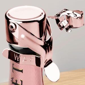 Rolhas de champanhe premium – fabricadas na China – habilmente projetadas para champanhe, prosecco, cava e vinhos espumantes. (ouro rosa) (Vinhos)
