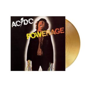 AC/DC - Powerage 50th Anniversary Exclusive Limited Gold Color Vinyl Rock LP - AC/DC (Discos de Vinil)