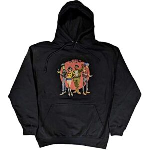 Gorillaz Hood Group Circle Rise Band Logo oficial unissex azul marinho, Azul marino, Small (CDs)