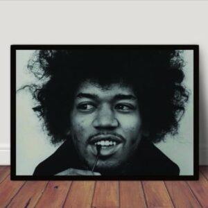 GENÉRICO, Poster C Moldura Jimi Hendrix P5788 (CDs)