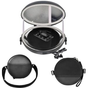 GWCASE Estojo Portátil Para Tocador De Cd Compatível Com Tocadores Deluxe/Arafuna/Byronstatics/Gpx/Hott/Kuephom/Philco, Suporte Armazenamento, Organizador Transporte, Alça Pulso (Somente Caixa) (CDs)