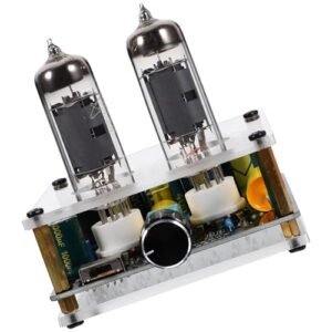 DIYEAH Pré-amplificador Valvulado a Vácuo para Toca-discos, Placa Amplificadora para Home Theater Diy, Válvula 6k4, Cores Sortidas, 11 X 7,5 X 3,2 Cm (Equipamentos)