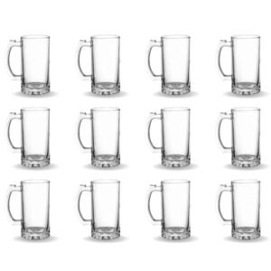 Kit 12 Canecas De Chopp Vidro 500ml Resistente Amordicaneca Buffet Restaurante Hotel Bar Cerveja Linha Profissional E Casa (Cervejas)