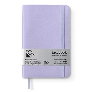 Caderneta Sem pauta taccbook® cor Roxo (pastel) 9x14 cm (CDs)