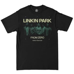 Linkin Park Camiseta unissex adulto Zero Official Merch Blurry Portrait Tour, Preto lavado, M (CDs)
