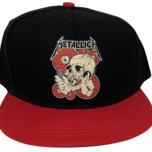 Boné de beisebol Metallica The Shortest Straw Red Eyes Snapback Tamanho único (CDs)