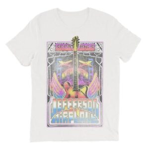 Jefferson Airplane Camiseta unissex adulto oficial Merch S.f. Ca 1965, Branco, GG (CDs)