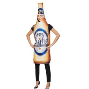 Adults Beer Costume, Wine Bottle Cosplay Outfits for Halloween Oktoberfest Carnival, Beer Stein Mug Onesie Funny Dress Up (Cervejas)