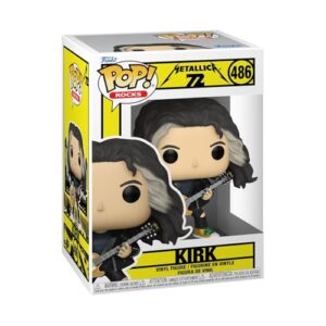 Funko Pop! Rocks: Metallica - Kirk Hammett - (72S) - Boneco colecionável de vinil - Ideia de presente - Mercadoria oficial - Brinquedos para crianças e adultos - Fãs de música - Figura modelo para (Discos de Vinil)