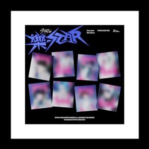 Stray Kids -Star Rock-Star 8º Mini álbum CD + conteúdo + cartão de foto + rastreamento SKZ selado (conjunto de cartão postal 8 versões(Bang CHAN+CHANGBIN + Felix+HAN+HYUNJIN+I.N.+LEE Know+SEUNGMIN)) (CDs)