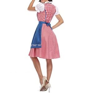 Generic Festival de Cerveja Moça Traje Oktoberfest Dirndl Vestido Com Avental para Festa Feriado Clube Cosplay Bonito Tipo Menina (#17) (Cervejas)