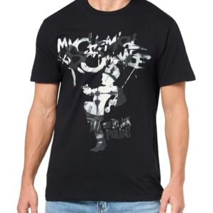 My Chemical Romance Camiseta unissex com logotipo Black Parade Clock, Preto, G (CDs)