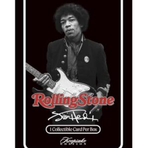 2025 Rolling Stone Jimi Hendrix Keepsake Premiere Edition Box: 1 Blind-Wrapped Card Per Box, Authentic Gems & Metals, 200 Unique Cards (CDs)