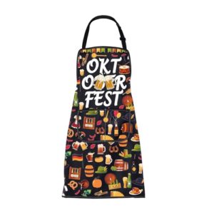 FUSTMW Avental Oktoberfest para amantes de cerveja presentes engraçados Oktoberfest, cerveja, cozinha, cozinheiro, churrasco, grelhar, avental, Avental Okt, Tamanho Único (Cervejas)