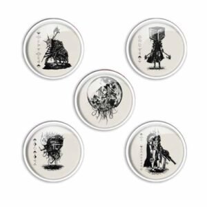 Razamataz Pacote de crachá de botão de máscara de vaso Sleep Token tamanho único (CDs)