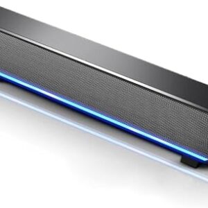 Sluffs Dolby Soundbar Surround Sound Bars Para TV Com Subwoofer, USB Com Fio Estéreo Soundbar Music Player Bass Sound Box Input Para PC Celulares(Preto) (Equipamentos)
