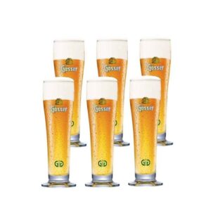 Ruvolo, Jogo de Copo de Cerveja Gosser, Copo de Cristal 6pcs, 400ml (Cervejas)