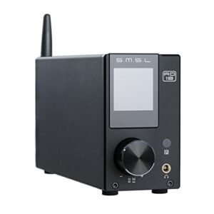 SMSL AD18 Amplificador estéreo de áudio HiFi Bluetooth 4.2 TAS5508C + TAS5342A Chips Suporte Apt-X USB DSP SDB Amp de potência digital 2.1 Saída de subwoofer 3,5 mm Fone de ouvido pequeno amp 80Wx2 (Equipamentos)