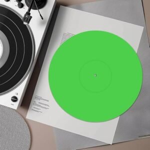 Verde, 30cm, Tapete Deslizante de Vinil para Toca-Discos de Acrílico, para Toca-Discos Antiestático E Baixo Definido (Equipamentos)