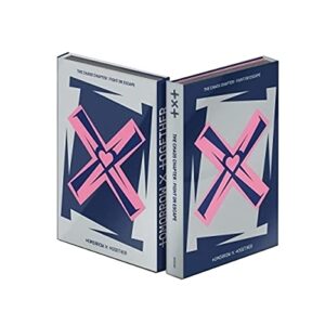 TXT Capítulo do Chaos : Fight Or Escape 2nd Album Repackage Escape Ver CD + 88p PhotoBook + 24p Lyric+1p Behind Poster + 1p Cartão + 2p Adesivo+1p AR+1p OS+ 1ea Cut-Out Board+Conjunto de Mensagem PhotoCard + Rastreamento (CDs)