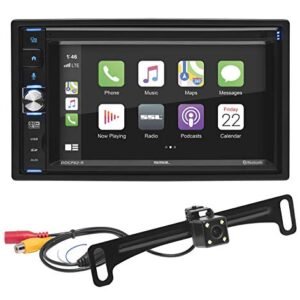 Sound Storm Laboratories DDCP62-R Apple Carplay Car Multimedia Player - Double-Din, Tela Sensível Ao Toque Capacitiva de 6,2", Bluetooth, USB, SD, AUX AV IN, Sem CD DVD, AM/FM, Câmera Backup Incluída (CDs)