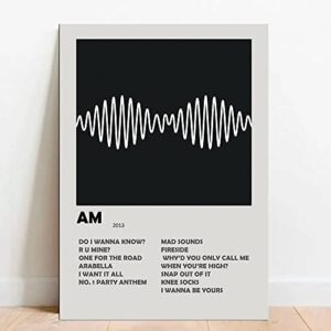 Quadro Placa Decorativa Arctic Monkeys AM em MDF (CDs)