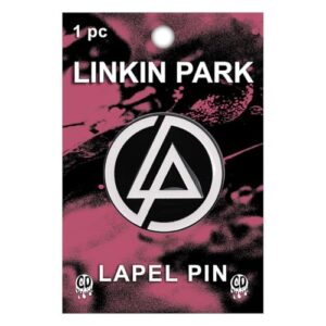 Broche de lapela de metal com logotipo Linkin Park (CDs)