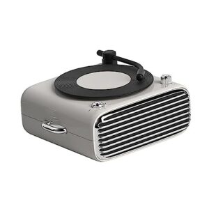 Toca-discos de Vinil Sem Fio Alto-falante Retrô Áudio Estéreo Mini Tvictrola Leitor de Música Portátil para Gravação Som Surround Gramofone TF Card Play,White,130 * 118 * 60CM (CDs)