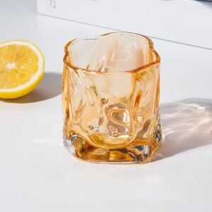 Copos de uísque elegantes, copos de vidro de 200 ml, copos de pedras para bar para uísque, bourbon, bebidas alcoólicas e coquetéis, presentes para homens (Bebidas)
