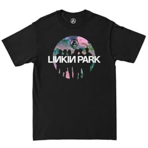 Linkin Park Camiseta feminina Standard Zero Official Merch Silhouettes, preta (CDs)