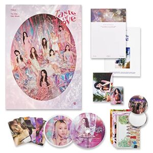 TWICE 10th Mini Album - Taste of Love [ In Love Ver. ] Photobook + CD-R + Booklet + Lenticular + Tasting Card + Coaster + Photocard - TWICE (CDs)