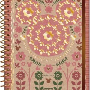 Jandaia - Planner Espiral 175X242mm CD 160Pgs Mickey e Minnie Arts Kraft Happiness 2026 FSC (CDs)