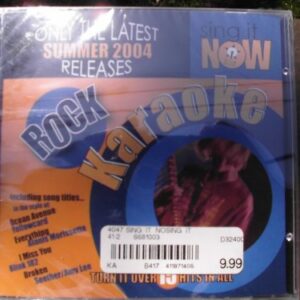 Sing It Now ROCK Hits Summer 2004 Karaoke CDG [Audio CD] Yellowcard, Alanis Morissette, Blink 182, Seether/Amy Lee,Counting Crows, The Callin, Lenny Kravitz, Hoobastank, Trapt, Melissa Etheridge (CDs)