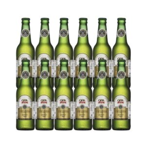 Pack 12 unidades Cerveja Puro Malte German Lager teor 5% 355ml sem glúten Opa Bier (Cervejas)