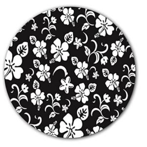 Tapete de vinil Hawaiian Flower Power #1 1 tapete deslizante de 18 cm tapete deslizante portablismo toca-discos tapete de DJ x 1 (Equipamentos)