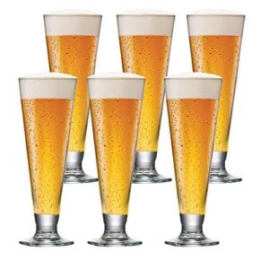 Ruvolo, Kit de Taça Tulipa Reta, Taça de Cristal para Cerveja 6 pcs, 300ml (Cervejas)