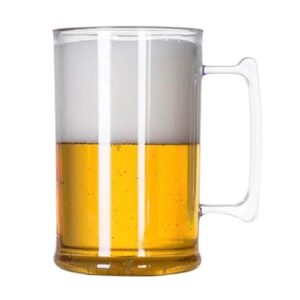 Kit 4 Canecas de Chopp em Acrílico Transparente 500ml – Resistência, Estilo e Versatilidade para Suas Bebidas | Copo de Cerveja | Copo em Acrílico | Copo Plástico (Cervejas)