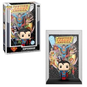 Funko Pop Comic Cover DC Estatueta do Super-Homem Liga da Justiça (CDs)