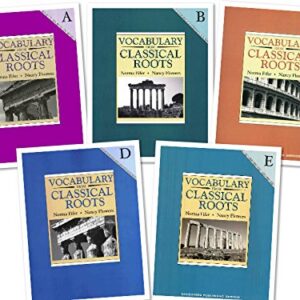 Vocabulary from Classical Roots 5 Books SET -- Book A, B, C, D and E - Norma Fifer (CDs)