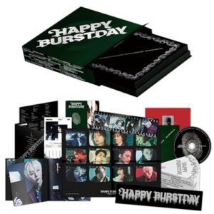 SEVENTEEN - 5th Album [HAPPY BURSTDAY] (NEW ESCAPE Ver.) Outbox + Removable Sticker + Foldable Cake Slice + Poster + Lyric Book + CD-R + Postcard + Film Strip + 2 Pin Badges + 4 Extra Photocards - SEVENTEEN (CDs)