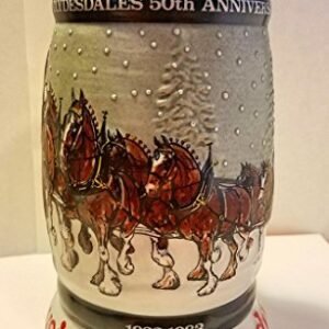 Budweiser Holiday Steins Colecionável Série Holiday Stein, Multicor, Year 1982, 1 (Cervejas)