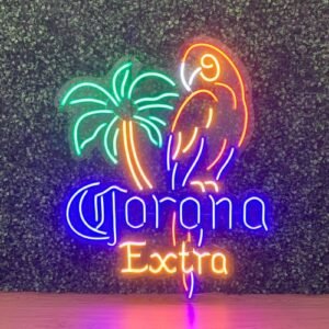 Painel Placa Luminária Neon Led Corona Cerveja 78x62cm Colorido 127/220v (Cervejas)