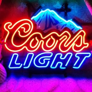 Danbai Neon Factory Cl Metal Frame Neon Sign 42X32Cm Luz de Néon de Vidro Real para Beer Bar Pub Garage Room Cobre (Cervejas)