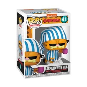 Funko POP! Comics: Garfield– Garfield with Mug - Collectable Vinyl Figure - Gift Idea - Official Merchandise - for Kids & Adults - Cartoons Fans - Model Figure for Collectors and Display (Bonecos)