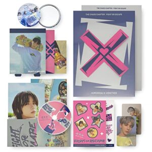 TXT The 2nd Album Repackage - THE CHAOS CHAPTER : FIGHT OR ESCAPE [ FIGHT ver. ] CD-R+Photo Book+Lyric Book+BehindPoster+PhotoCard+StickerPack+PostCard+Poster+AR Card+OS Photo Card+Cut-out Board (CDs)