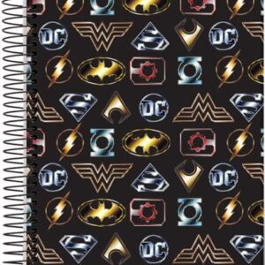 Caderno Espiral Univ CD 1 Matéria 80 Fls DC Comics Logos Personagens FSC Jandaia (CDs)