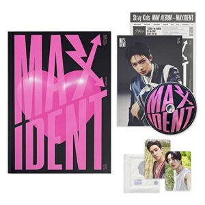 STRAY KIDS - Mini Album [MAXIDENT] (HEART Ver.) Photobook + CD-R + Lyrics Paper + Photocards + Mini Poster + Face Sticker + 1 Clear Potocard Frame - STRAY KIDS (CDs)